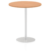 Dynamic Italia 1000mm Poseur Round Table Oak Top 1145mm High Leg ITL0152 DD